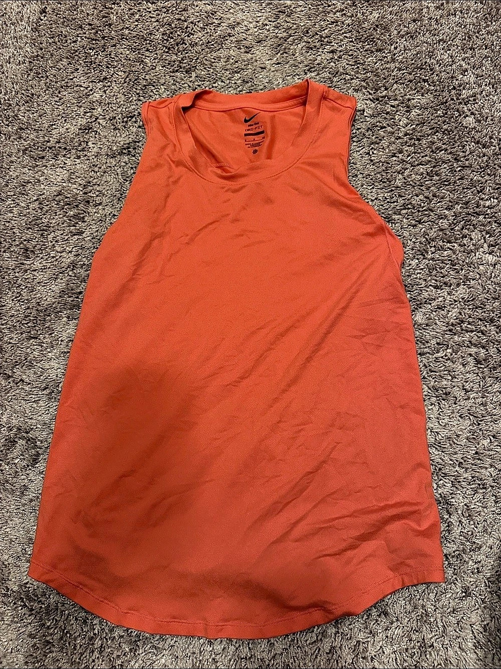 Nike One Dri-FIT Maternity Tank Top Orange Small